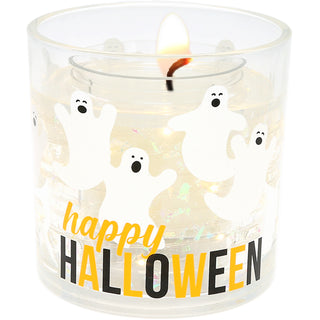 Halloween 5 oz Refillable Soy Wax Candle with LED Accents
