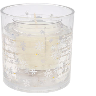 Snowman 5 oz Refillable Soy Wax Candle with LED Accents