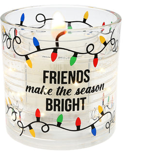 Lights 5 oz Refillable Soy Wax Candle with LED Accents