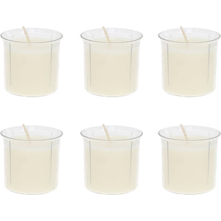 Candle Refills 100% Soy Wax Candle Inserts 6 Pieces