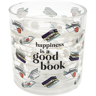 Good Book 5 oz Refillable Soy Wax Candle with LED Accents