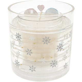 Our 1st Christmas 5 oz Refillable Soy Wax Candle with LED Accents
