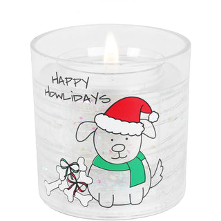 Happy Howlidays 5 oz Refillable Soy Wax Candle with LED Accents