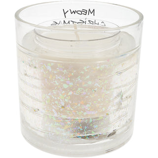 Meowy Christmas 5 oz Refillable Soy Wax Candle with LED Accents
