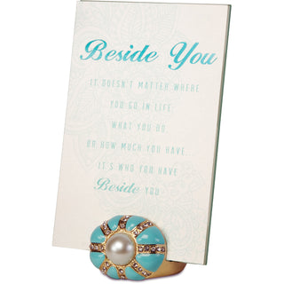 Beside You 4" x 6" Jeweled Photo Frame