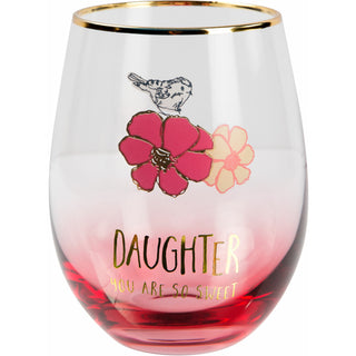 Daughter 18 oz Stemless Wine Glass