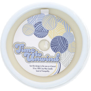 Unwind 10 oz - 100% Soy Wax Reveal Candle Scent: Tranquility