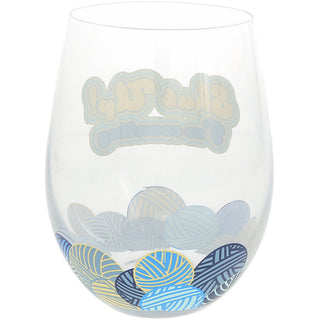 Counting 18 oz Stemless Wine Glass