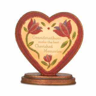 Cherished Memories 4.5" x 4.5" Heart Plaque