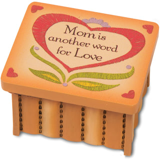 Mom 2.5" x 2" x 1.5" Keepsake Box