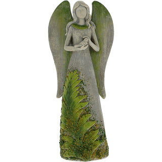 Fern 8.75" Angel holding a Bird