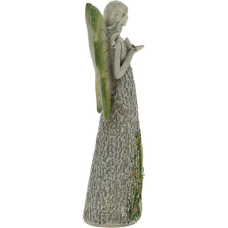 Leaves 7.25" Angel holding a Butterfly