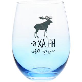 Relax 18 oz Stemless Wine Glass