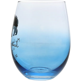 Happy Place 18 oz Stemless Wine Glass