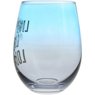 Live Love Lodge 18 oz Stemless Wine Glass