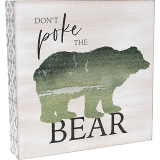 Poke The Bear 8" x 8" MDF Plaque