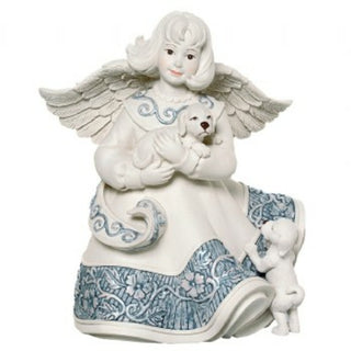 Ellaine 5" Angel with Puppies