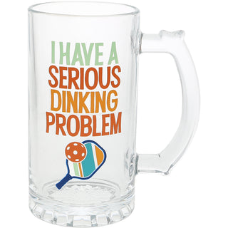 Dinking Problem 16 oz Glass Stein