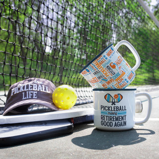 Pickleball Word Splash 18 oz Mug