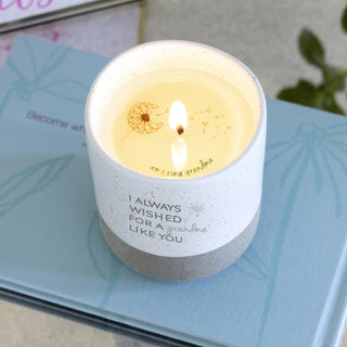 Grandma Like You 10 oz - 100% Soy Wax Reveal Candle Scent: Tranquility
