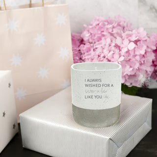 Sister-In-Law Like You 10 oz - 100% Soy Wax Reveal Candle
Scent: Tranquility