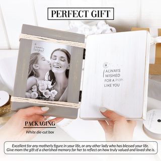 Mom Like You 5.5" x 7.5" Hinged Sentiment Frame (Holds 4" x 6" Photo)