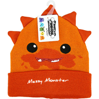 Orange Messy Monster One Size Fits All Baby Hat