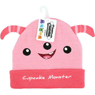 Pink Cupcake Monster One Size Fits All Baby Hat