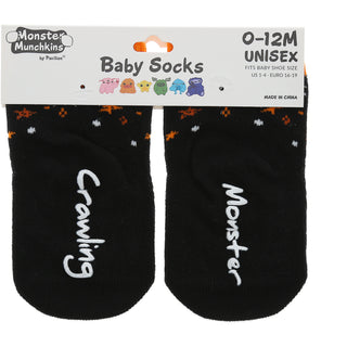 Orange Crawling Monster Non-slip Baby Socks