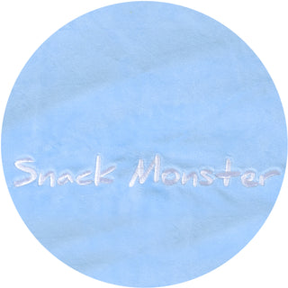 Blue Snack Monster 30" x 40" Coral Fleece Hooded Blanket