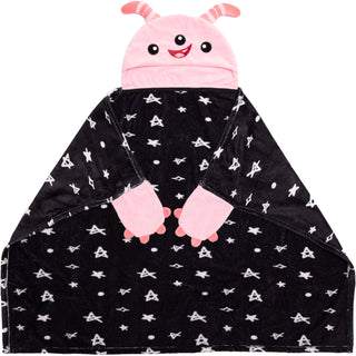 Pink Cupcake Monster 30" x 40" Coral Fleece Hooded Blanket