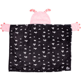 Pink Cupcake Monster 30" x 40" Coral Fleece Hooded Blanket