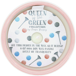 Golf Life 8 oz 100% Soy Wax Reveal, Single Wick Candle Scent: Tranquility
