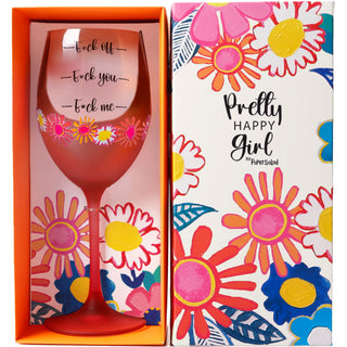 F*ck Off Gift Boxed 18 oz Wine Glass