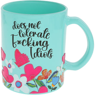 Idiots 18 oz Glass Mug