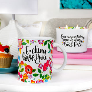 Love You 18 oz Glass Mug