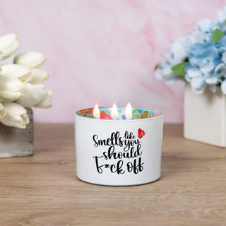 F*ck Off 11 oz - 100% Soy Wax Candle Scent: Tranquility