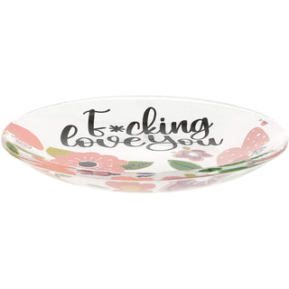 Love You 4" Glass Keepsake Dish