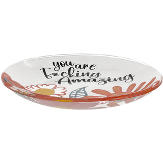 You Are Amazing 4" Glass Keepsake Dish