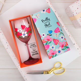 Mom Gift Boxed 18 oz Wine Glass