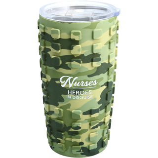 Nurses 20 oz Travel Tumbler with 3D Silicone Wrap