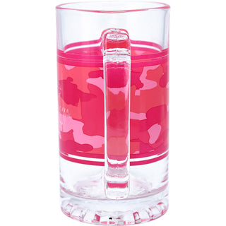 Pretty in Pink 16 oz Glass Stein