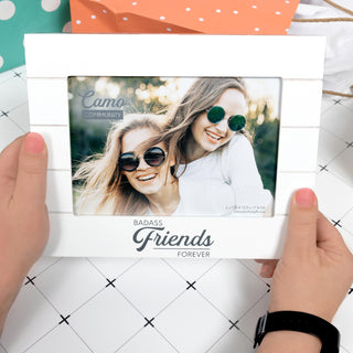 Badass Friends 9" x 7.25" MDF Frame (Holds 7" x 5" photo)