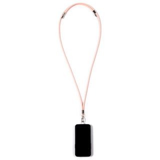 Pink Adjustable Silicone Crossbody Phone Lanyard