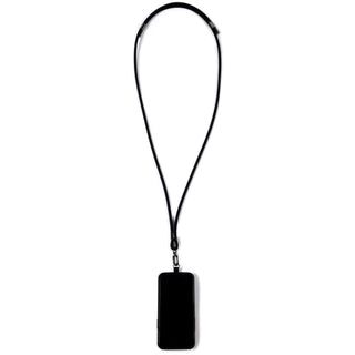 Black Adjustable Silicone Crossbody Phone Lanyard