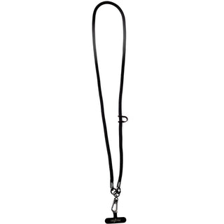 Black Soft Nylon Crossbody Phone Lanyard