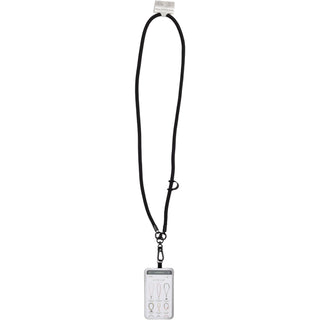 Black Soft Nylon Crossbody Phone Lanyard