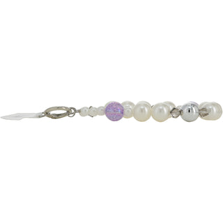 Lavender Beaded Hands-Free Wrist Strap