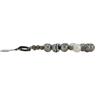 Silver Beaded Hands-Free Wrist Strap