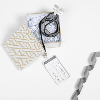 White Crossbody Soft Gemmed Phone Lanyard